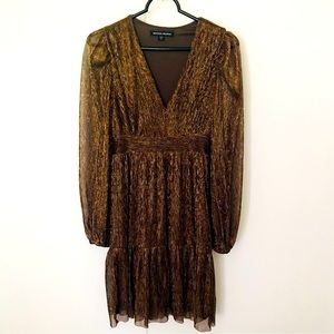 Boston Proper Shimmer Metallic Dress